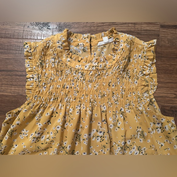 Yellow Floral Top - Picture 2 of 4